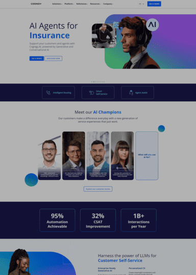 Cognigy Generative-conversational-AI-powered-customer-service-agents-for-your-business