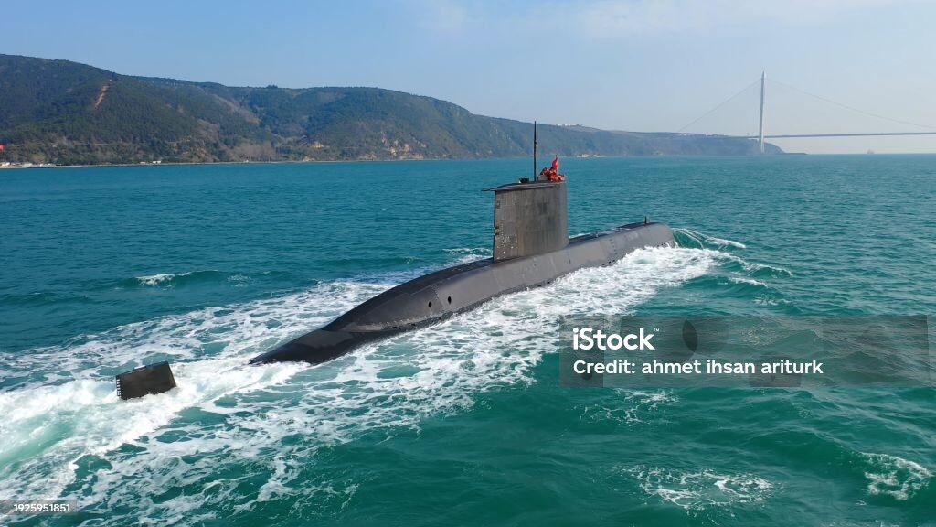 submarine in sea