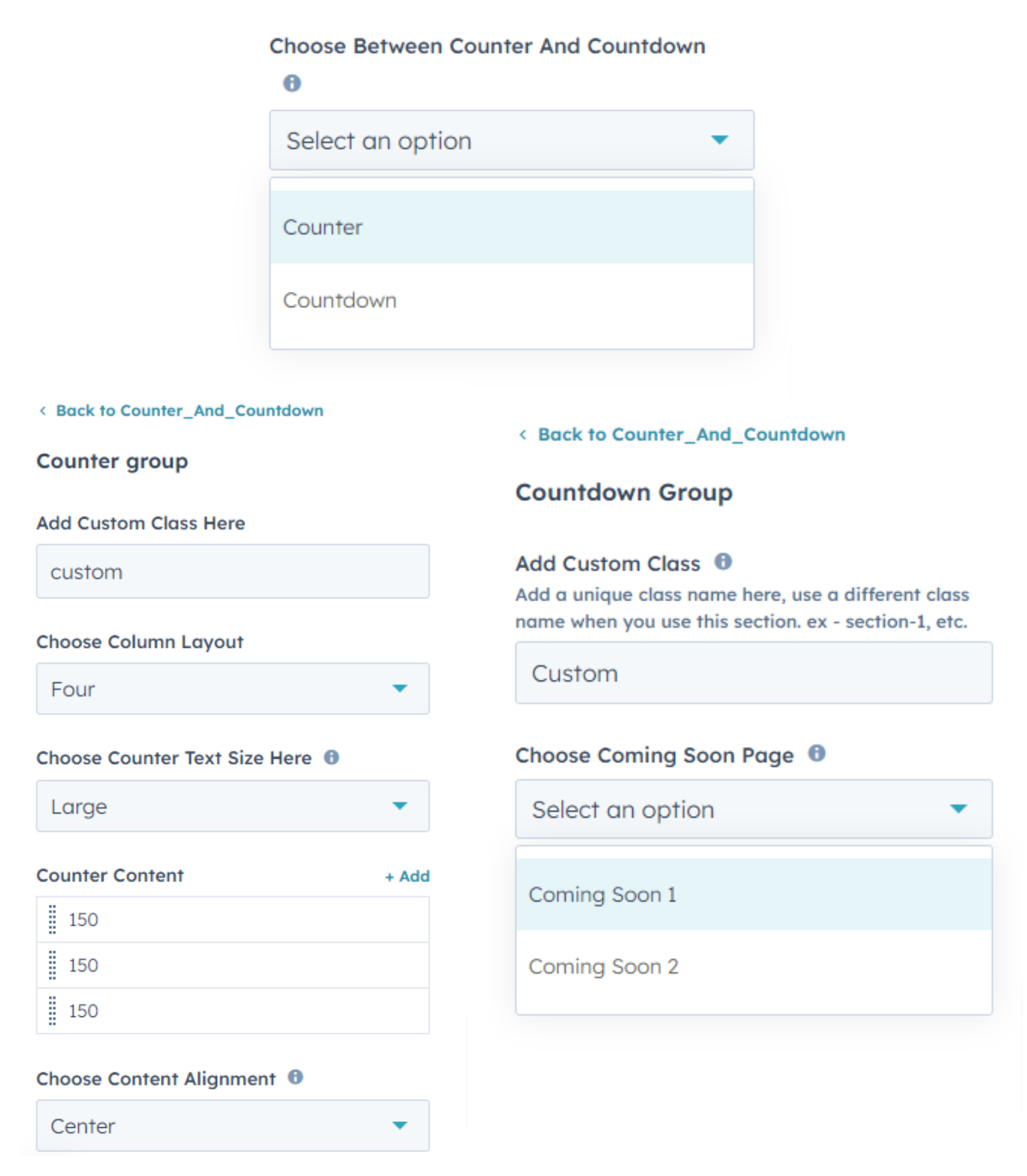 Counter and Countdown
