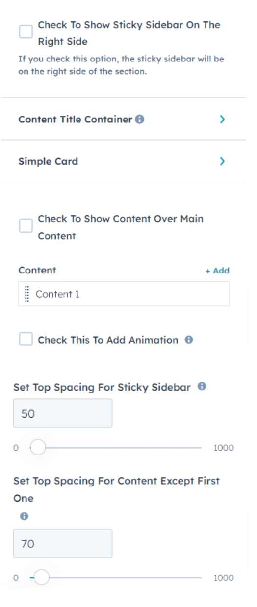 Sticky Sidebar
